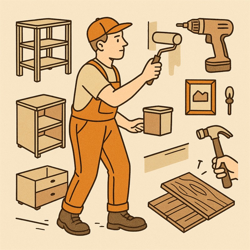 Personne en train de peindre